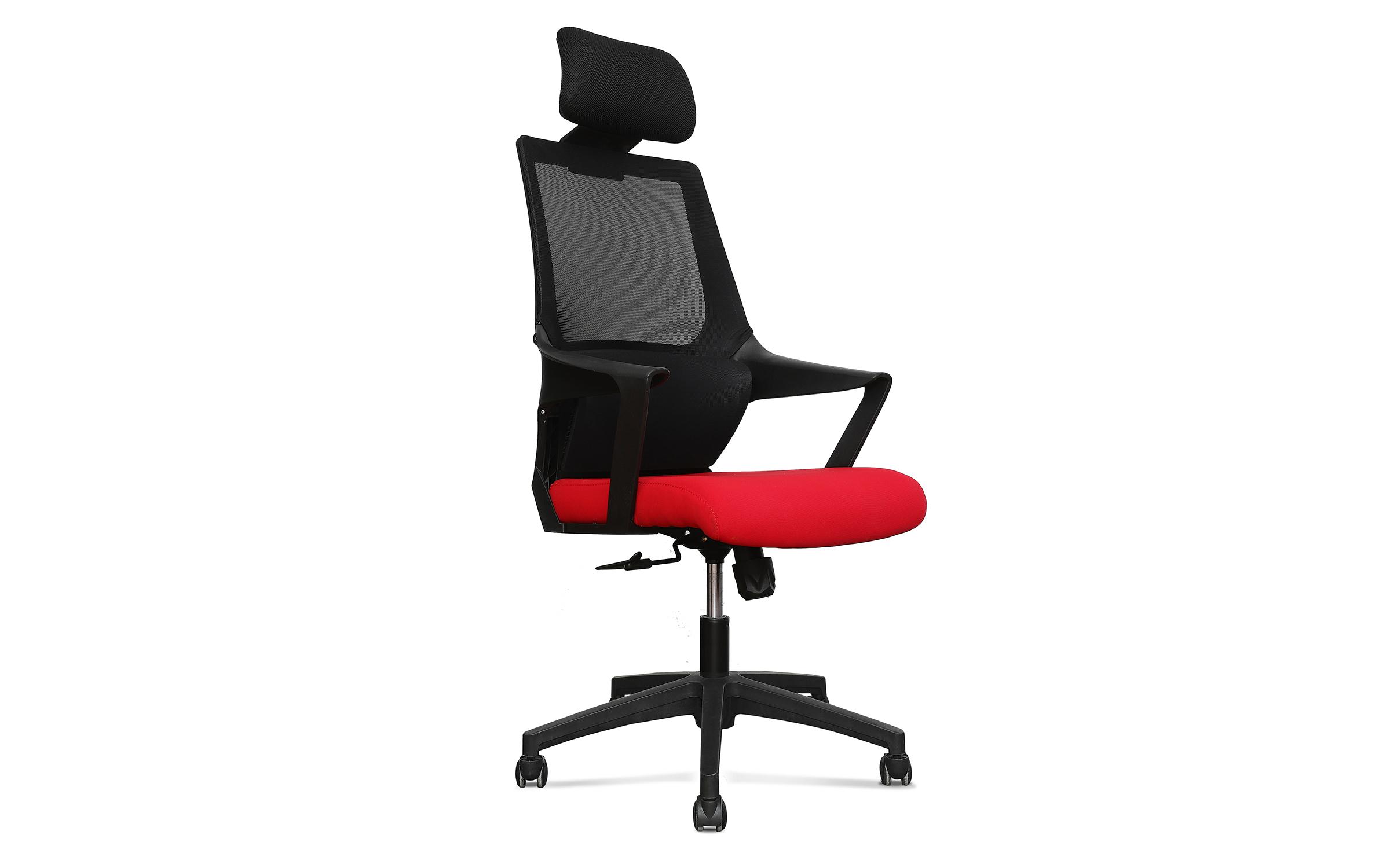 Καρέκλα γραφείου Kindi II, μαύρο + κόκκινο  1